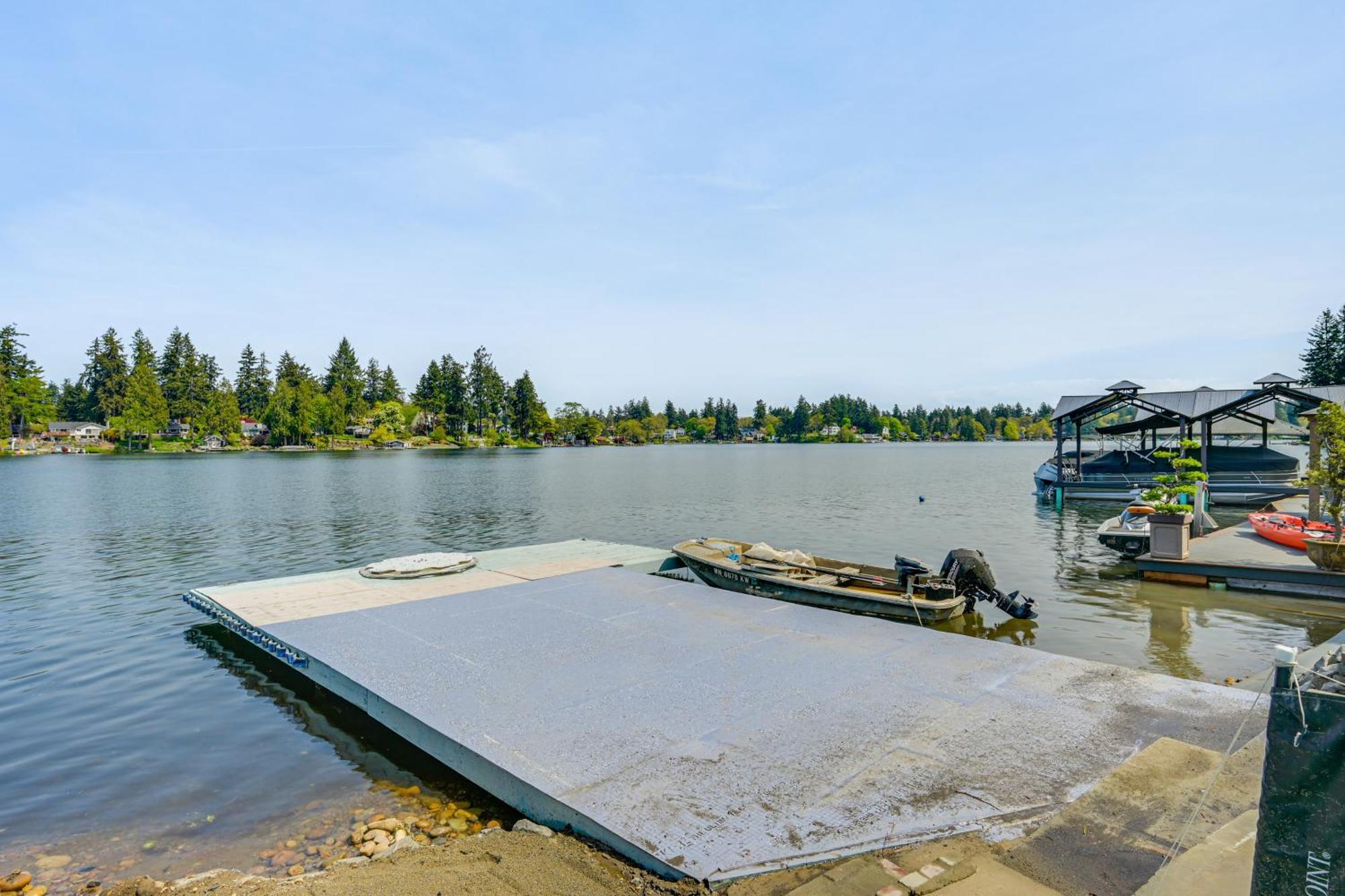 Tacoma Home On Steilacoom Lake With Dock! المظهر الخارجي الصورة